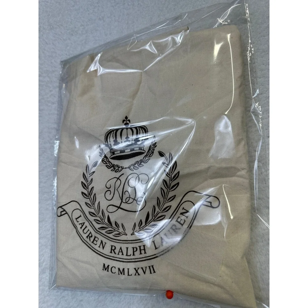 Lauren Ralph Lauren RL 21x21 Crest Drawstring Dust Bag Pouch MCMXVII-New No tags